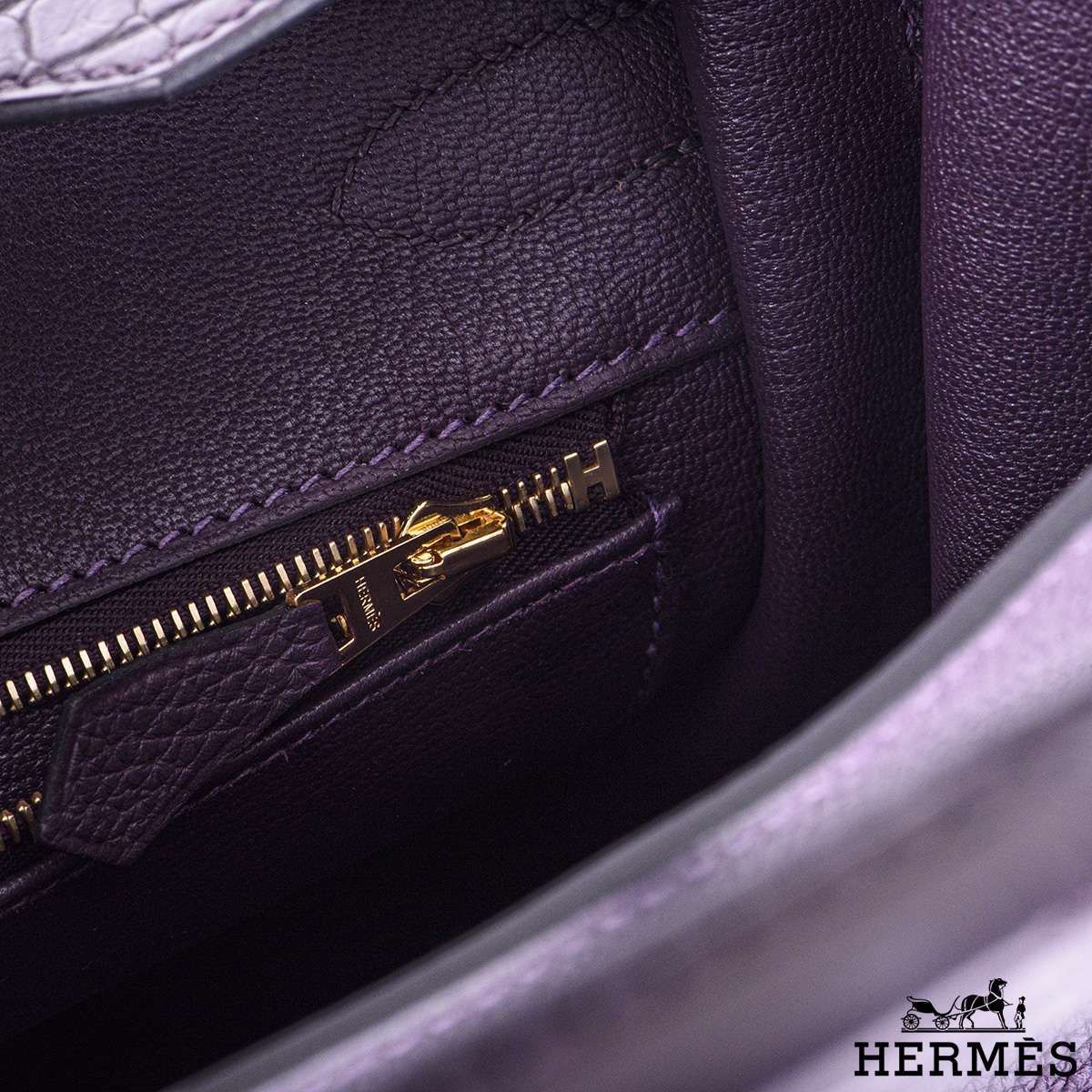 Hermès Togo & Matte Alligator Birkin Touch 25 - Green Handle Bags, Handbags  - HER541337